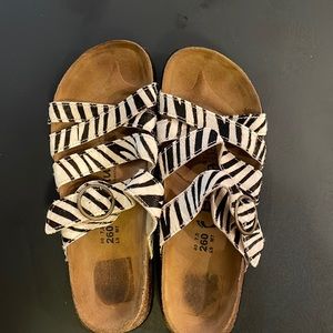Betula by Birkenstock size 9 zebra sandals.